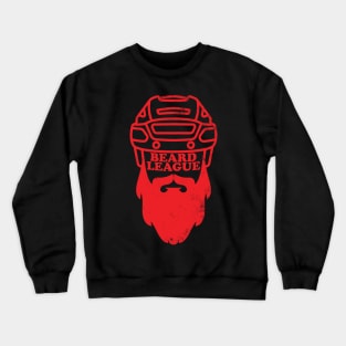 Beard League - Playoff Hockey (red version) Crewneck Sweatshirt